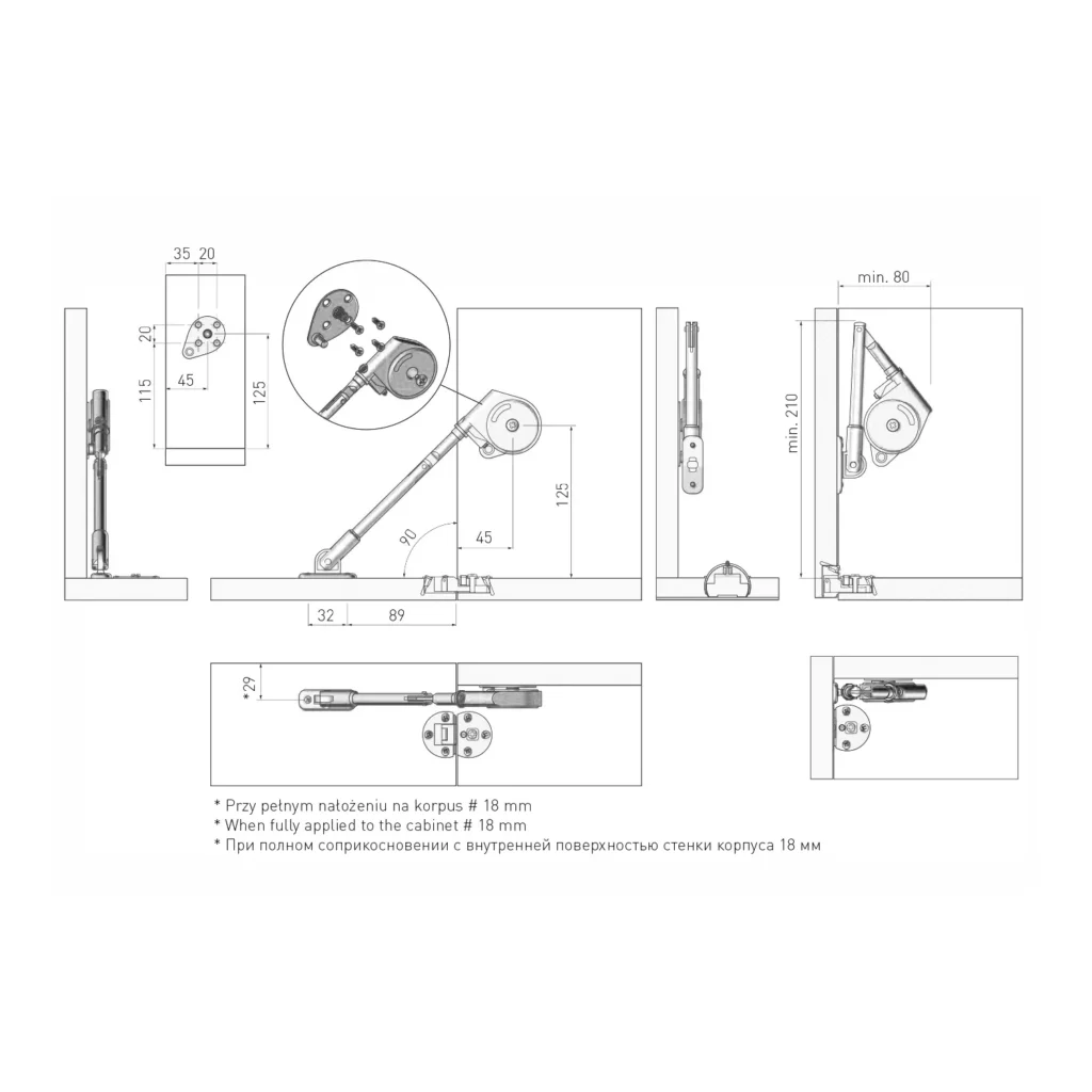 Rozwórka podnośnik barkowy dolny VIM długi GTV