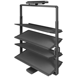 Kosz obrotowy na buty GTV 4 półki 770-920 regulowany Cichy Domyk Antracyt