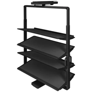 Kosz obrotowy na buty GTV 4 półki 770-920 regulowany Cichy Domyk Czarny