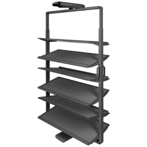 Kosz obrotowy na buty GTV 6 półek 1050-1200 regulowany Cichy Domyk Antracyt