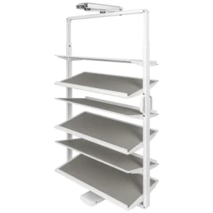 Kosz obrotowy na buty GTV 6 półek 1050-1200 regulowany Cichy Domyk Biały