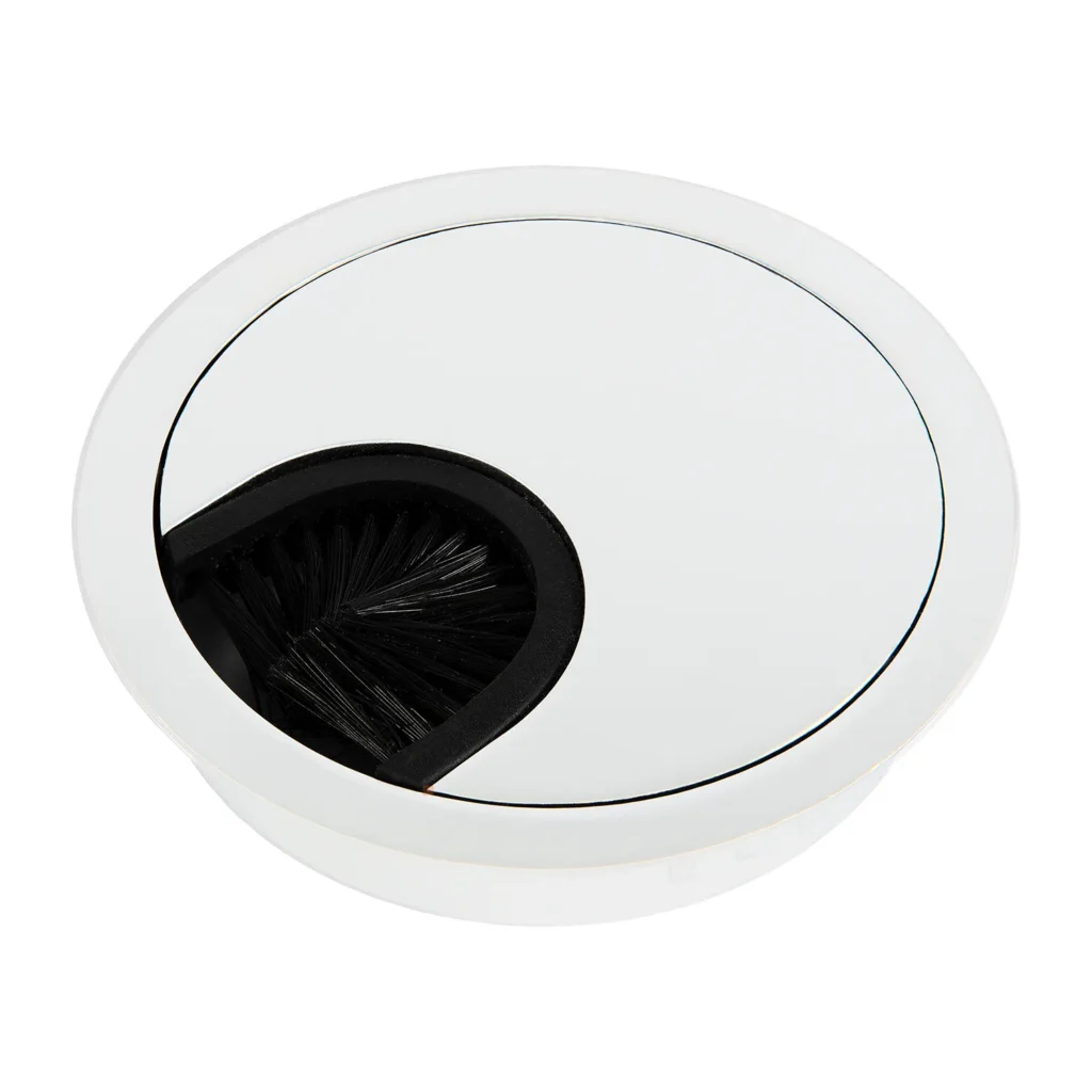 Przepust kablowy aluminiowy okrągły przelotka fi 60mm Biały