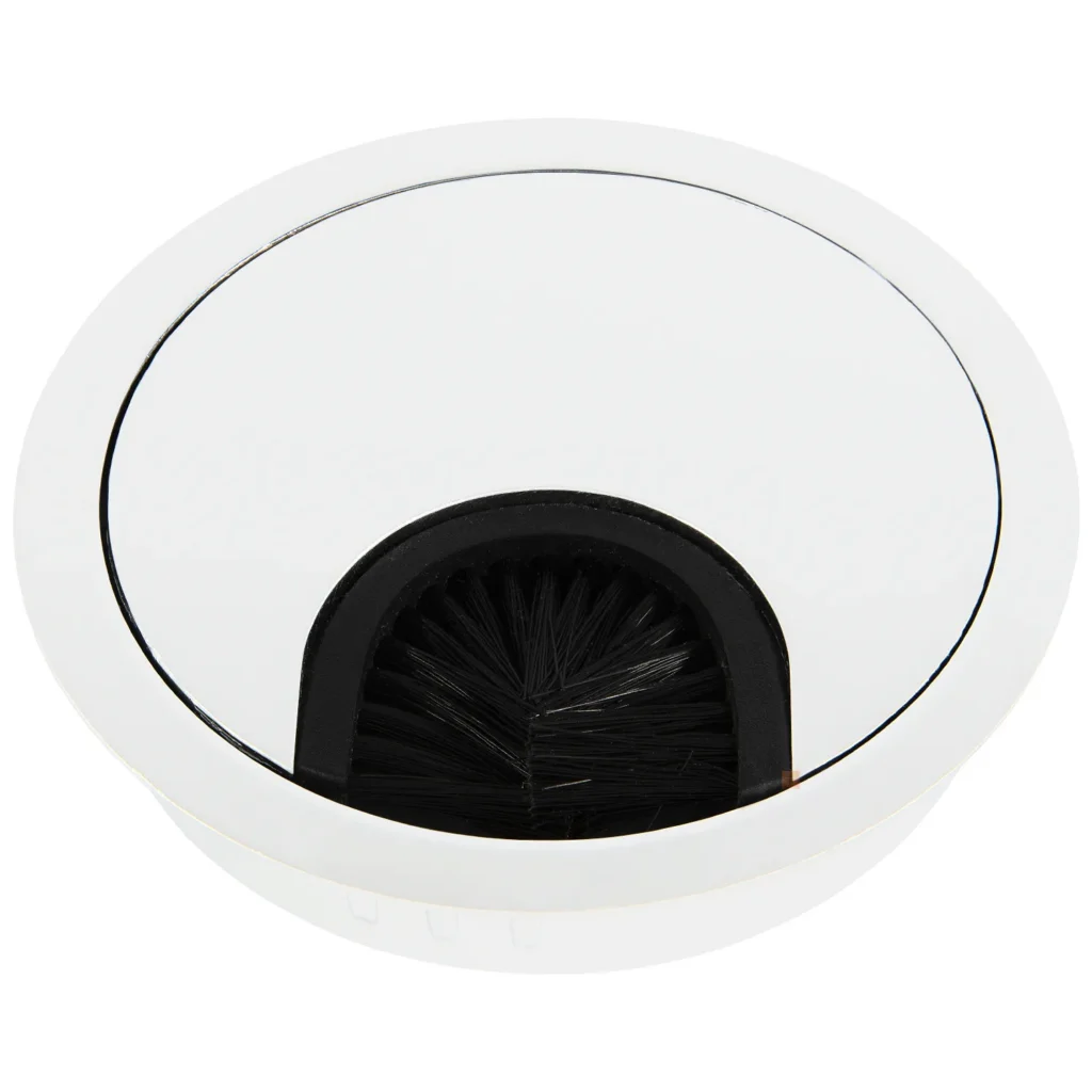 Przepust kablowy aluminiowy okrągły przelotka fi 60mm Biały