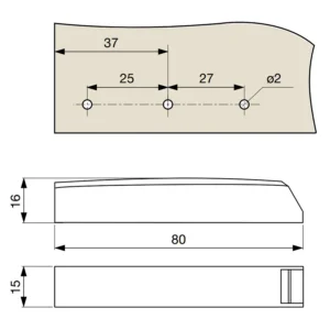 Adapter do odbojnika TIP-ON NK50/NK55 F003036 Antracyt