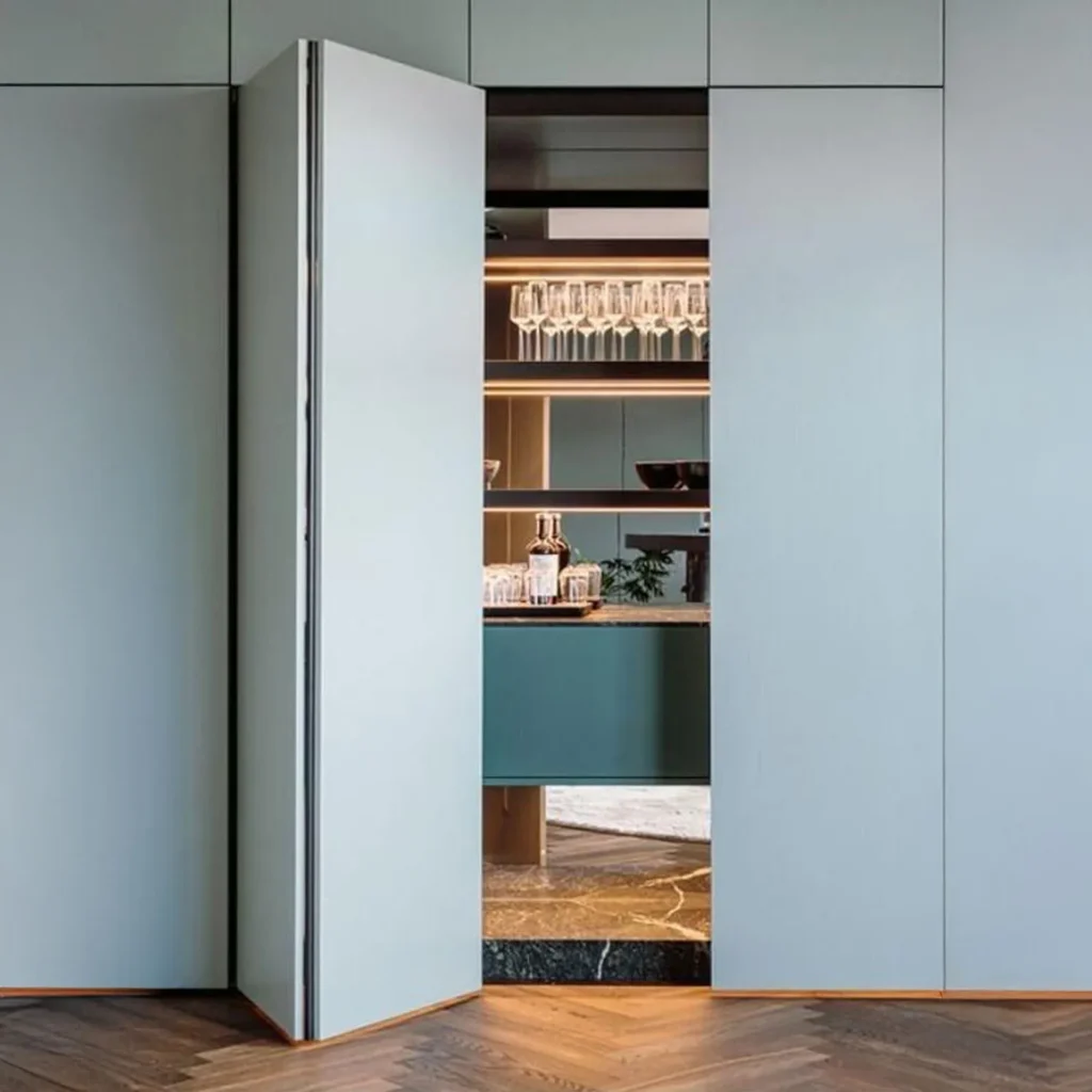 Hawa Folding III Push 25 kg/ tor dł.2100 mm/ H 1900-2700 mm / lewa czarna