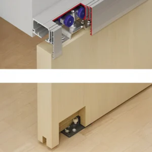 Hawa Porta 100 HC - zestaw wózków do montażu powierzchniowego z szyną o długości 2500 mm