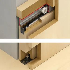 Hawa Porta 100 HMT Pocket PTO- zestaw wózków do montażu powierzchniowego lub kieszeniowego z szyną o długości 2000 mm