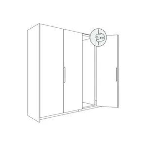 Hawa Folding III Pull 20 kg/ tor dł.1400 mm/ H 1200-2200 mm / prawa aluminium