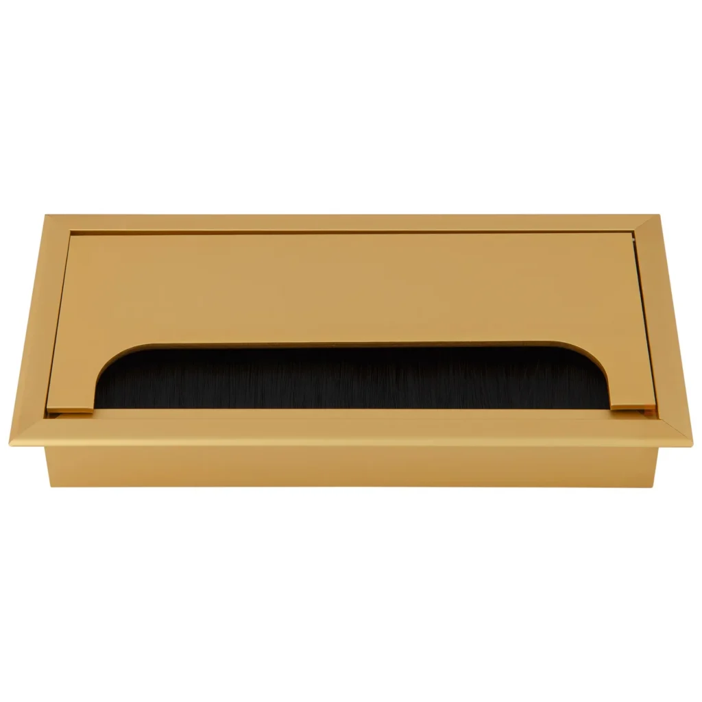 Przepust kablowy aluminiowy prostokątny 80x160mm MERIDA Złoty
