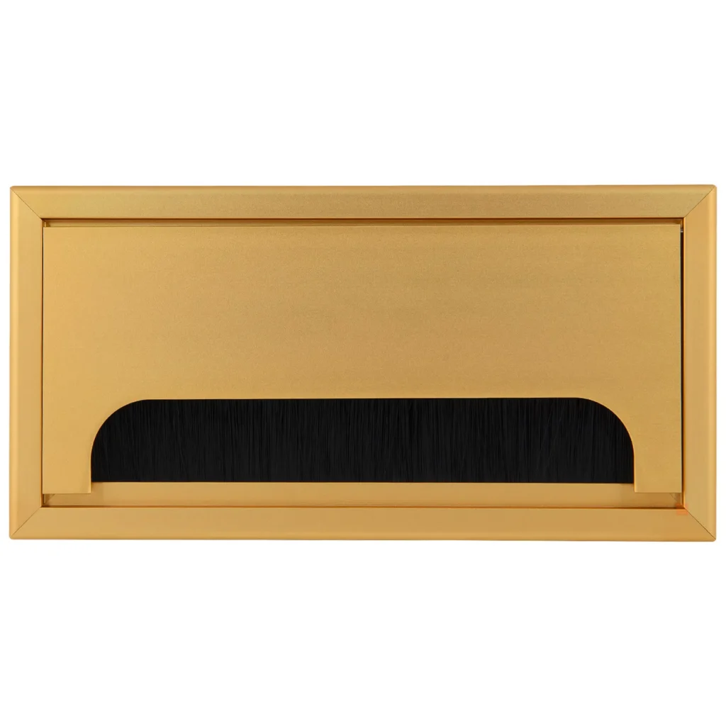 Przepust kablowy aluminiowy prostokątny 80x160mm MERIDA Złoty