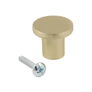 Uchwyt gałka meblowa KN-28 złoty szczotkowany fi24