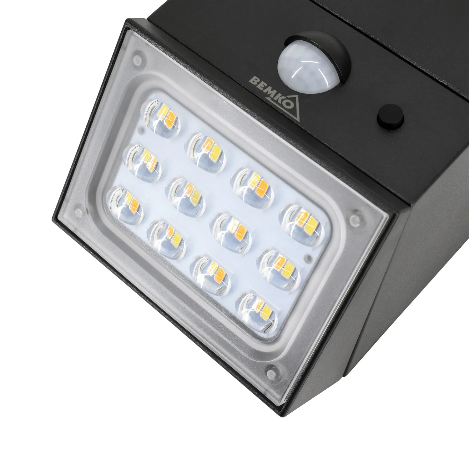 Naświetlacz solarny lampa LED RUBIC 2,5W 300LM CCT IP65 CZUJNIK PIR Czarny