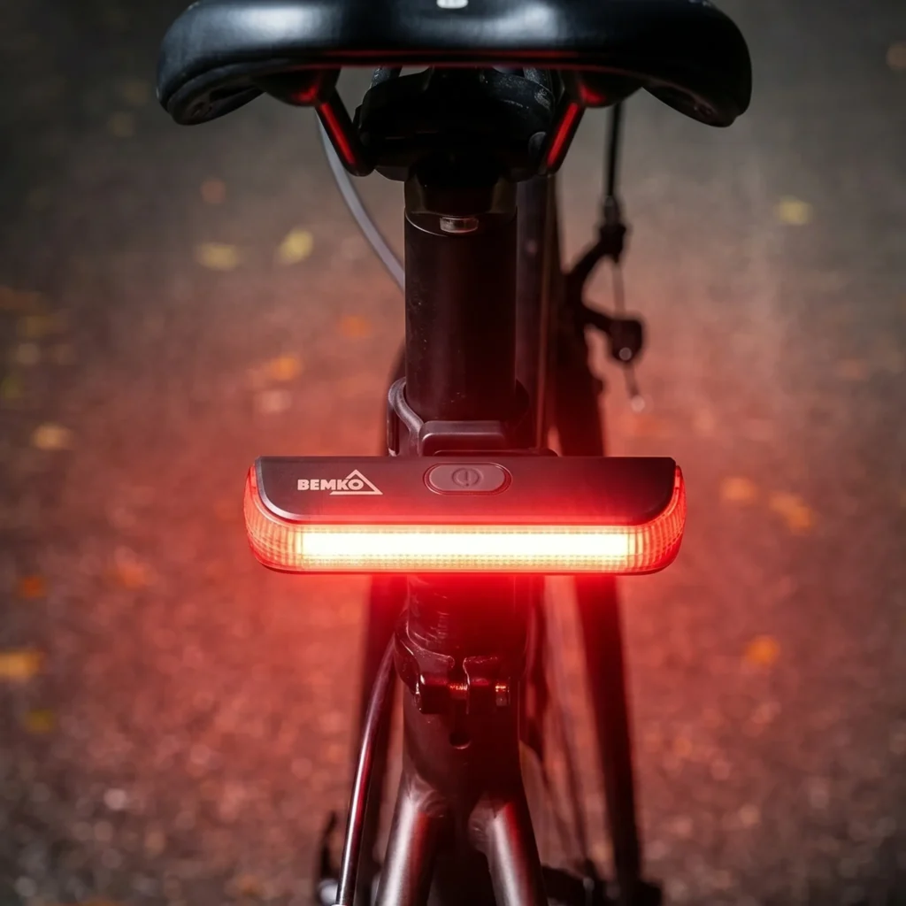 Lampka rowerowa LED tylna akumulatorowa 30 lm IP65 Bemko