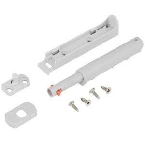 Odbojnik meblowy amortyzator od-08a push to open z zatrzaskiem mocny szary
