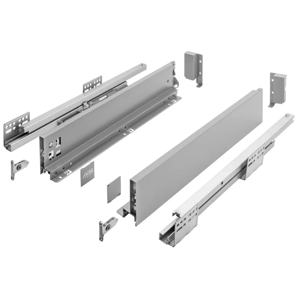Szuflada GTV AXIS PRO Szara L-250mm H-86 A3 18mm cichy domyk wysuw 3D 40kg